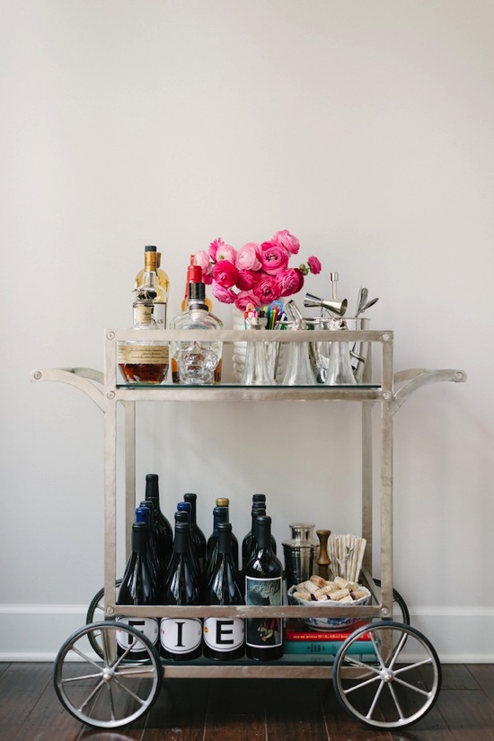 Beautiful Bar Cart Mandy Kellogg Rye