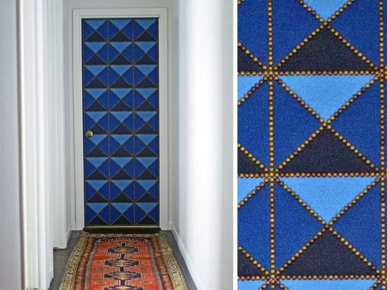 Geometric Upholstered Door HGTV