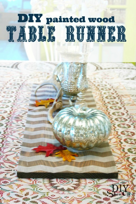 Painted Wood Table Runner DIY Show Off