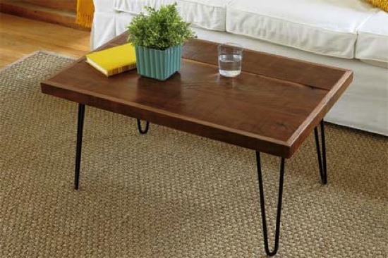 pin leg coffee table