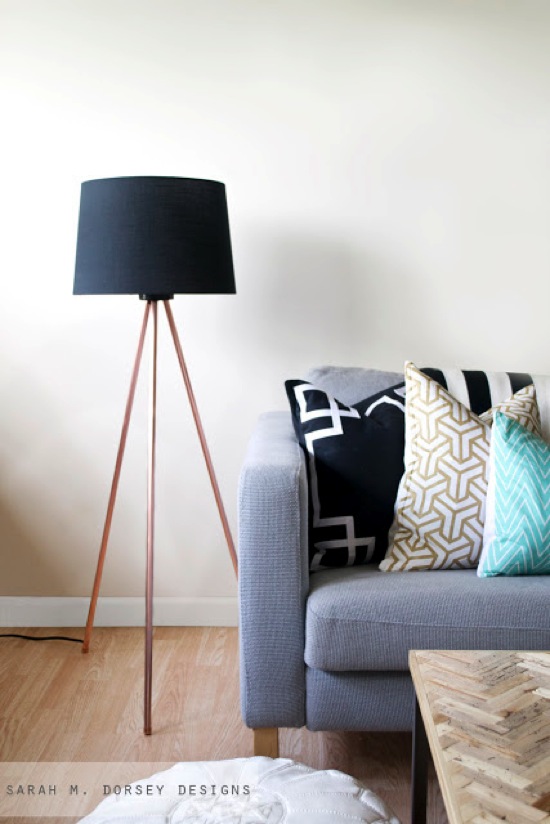 Tripod Floor Lamp Sarah M Dorsey Designs