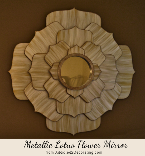 Metallic Lotus Flower Mirror Addicted 2 Decorating